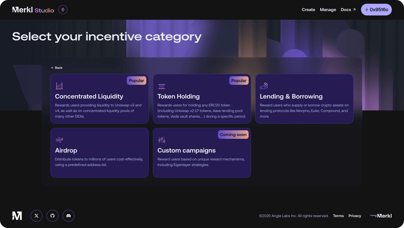 Create incentive campaigns in Merkl Studio