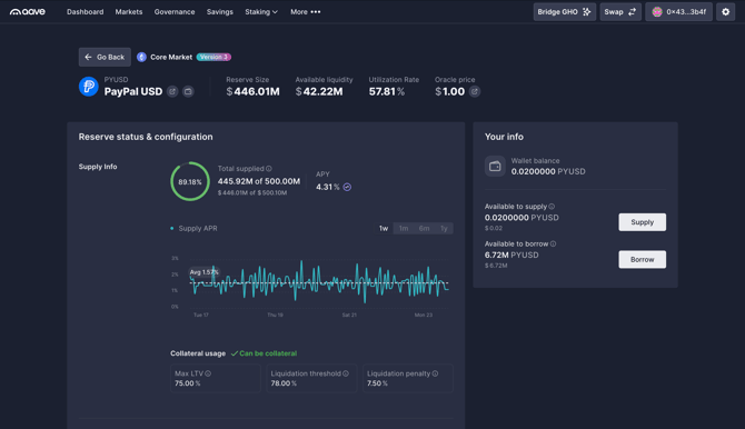 Merkl App Protocol Interaction Supply Deposit